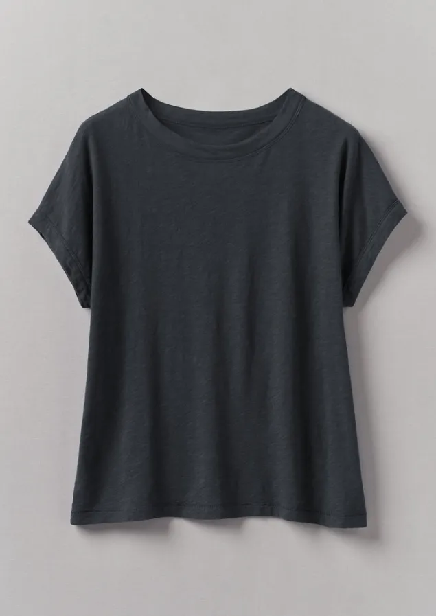 Jersey | Tops & Tees-TOAST Alda Organic Cotton Easy Tee Coal