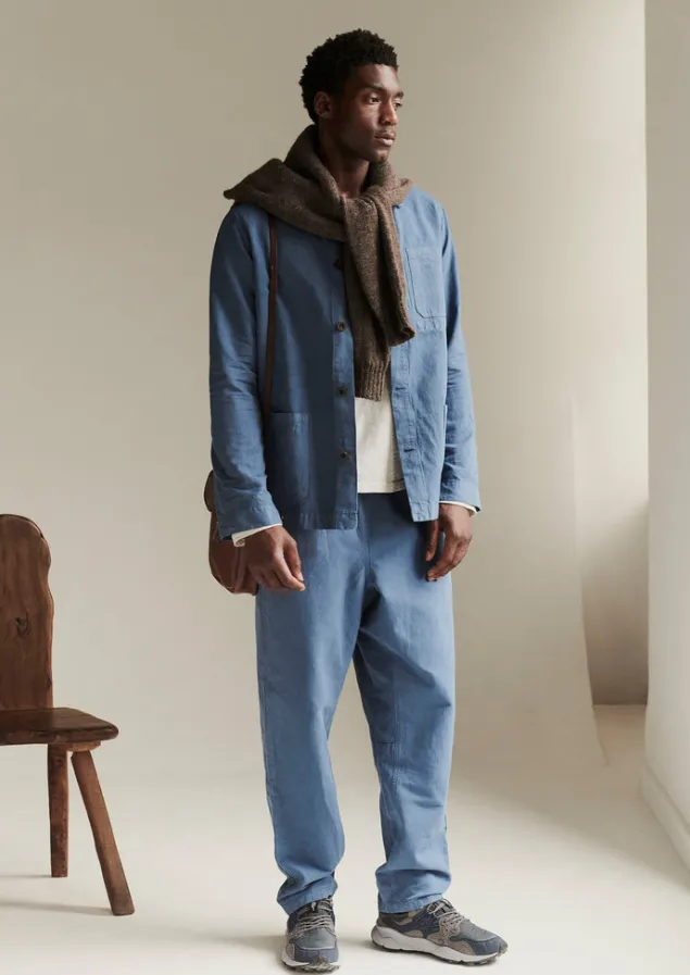 alfie_garment_dyed_herringbone_trousers_6-2.webp Workwear | Trousers-TOAST Alfie Garment Dyed Herringbone Trousers SlateBlue
