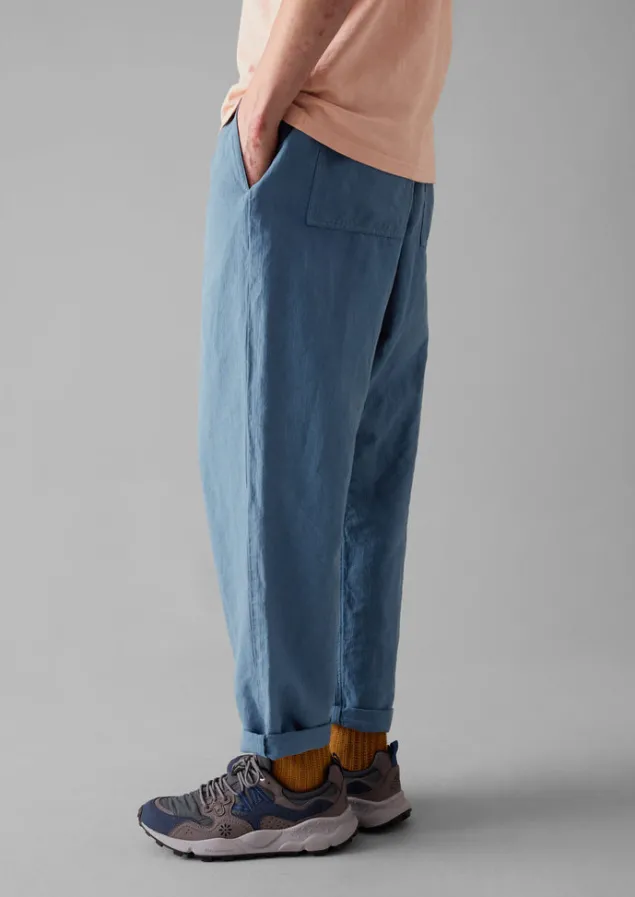 alfie_garment_dyed_herringbone_trousers_9-2.webp Workwear | Trousers-TOAST Alfie Garment Dyed Herringbone Trousers SlateBlue