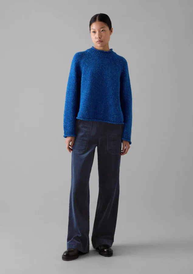 Cord | Workwear-TOAST Annie Organic Cord Full Length Trousers DustyNavy