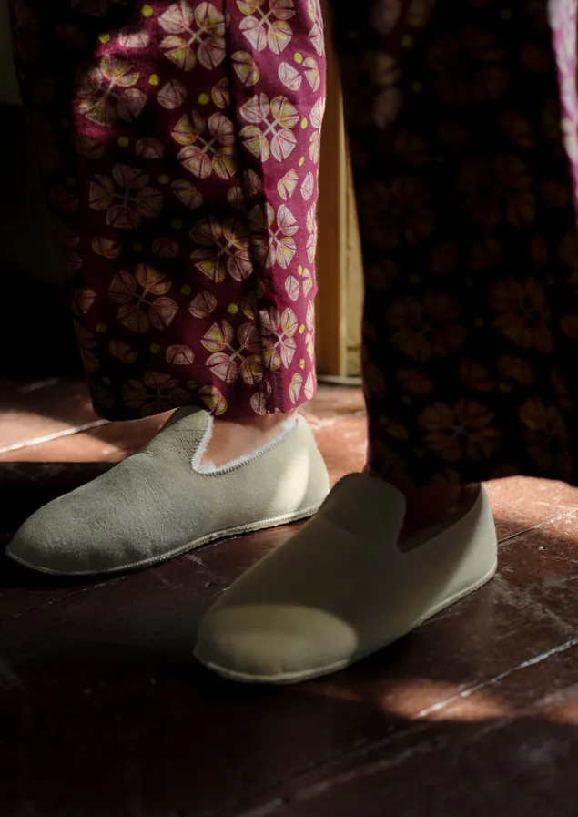 Slippers | Nightwear-TOAST Babbi Charentaise Slippers Stone