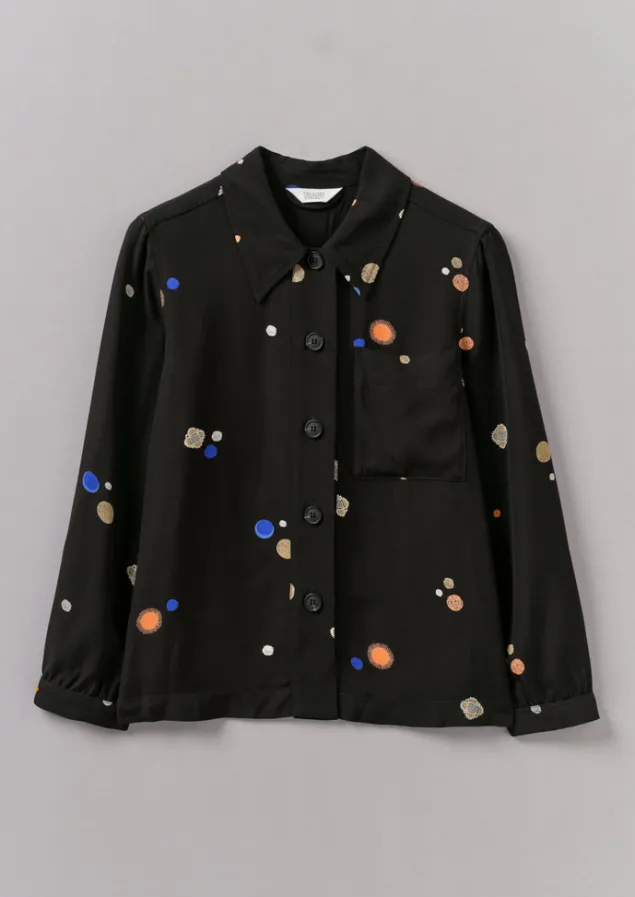 Shirts | Tops & Tees-TOAST Baya Cosmic Dot Print Shirt Black