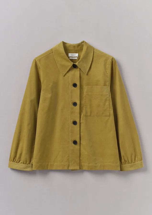 Cord | Workwear-TOAST Baya Patch Pocket Organic Cord Shirt GoldenOlive