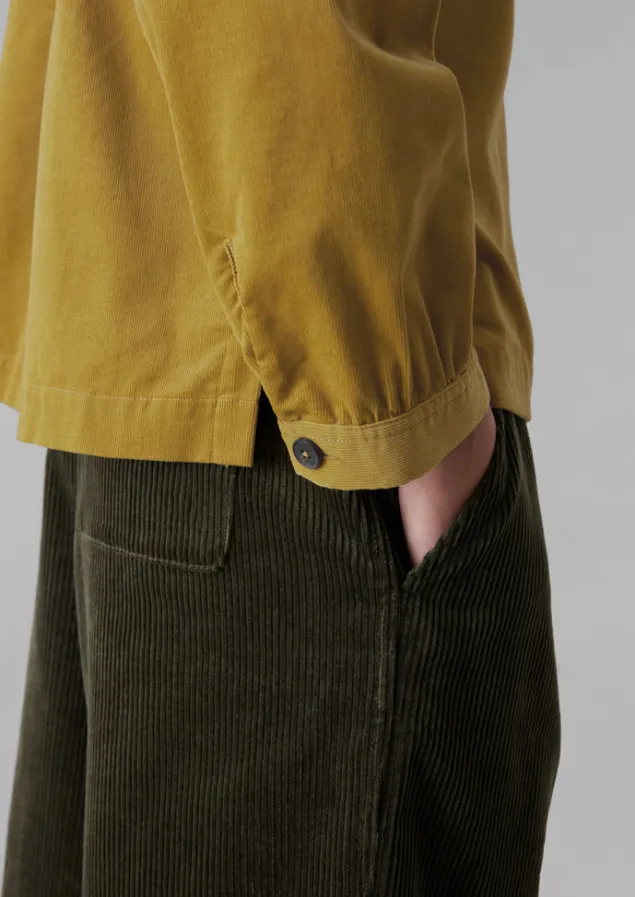 baya_patch_pocket_organic_cord_shirt_2-1.webp Cord | Workwear-TOAST Baya Patch Pocket Organic Cord Shirt GoldenOlive