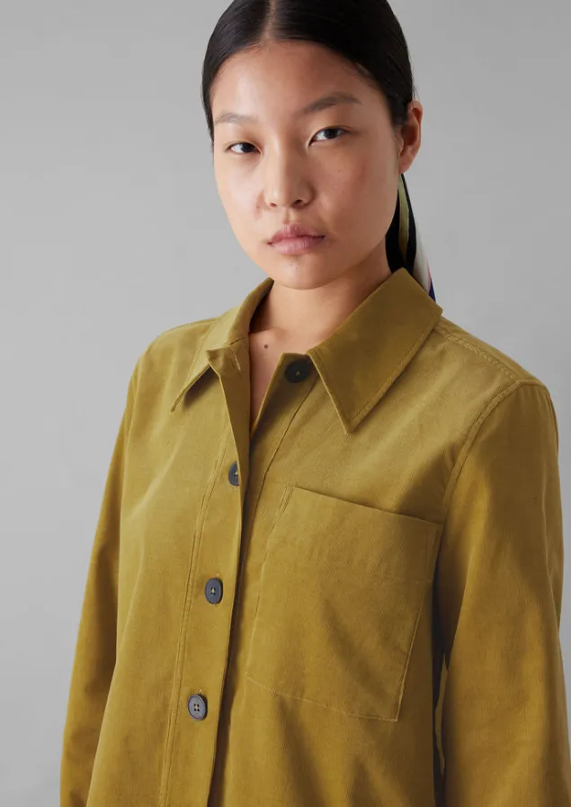 baya_patch_pocket_organic_cord_shirt_9-1.webp Cord | Workwear-TOAST Baya Patch Pocket Organic Cord Shirt GoldenOlive