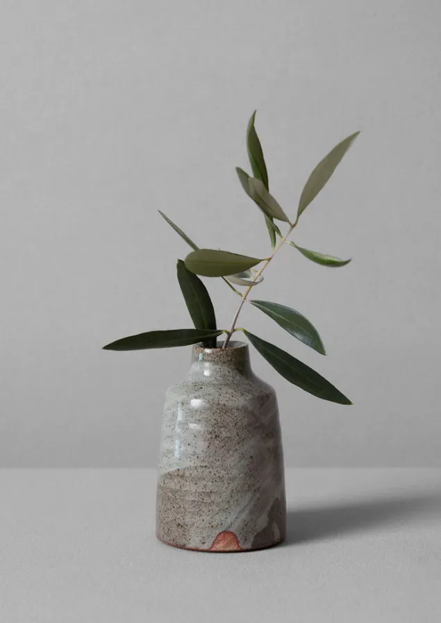 Decorative Pieces | Ceramics-TOAST Bert Jones Bottle Vase SpeckledGrey