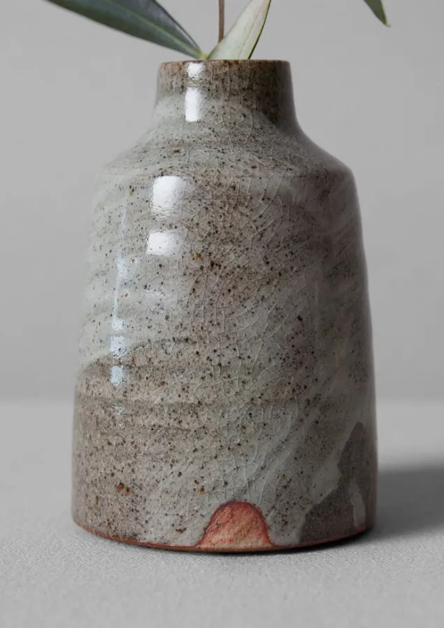 bert_jones_bottle_vase_6.webp Decorative Pieces | Ceramics-TOAST Bert Jones Bottle Vase SpeckledGrey