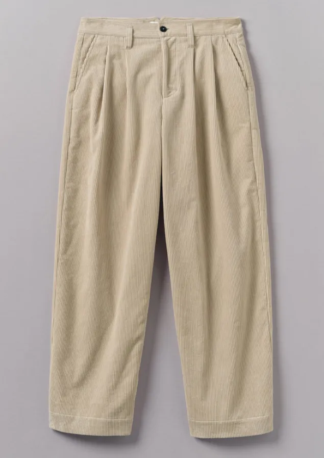 Cord | Trousers-TOAST Bill Organic Cord Wide Leg Trousers Moonstone