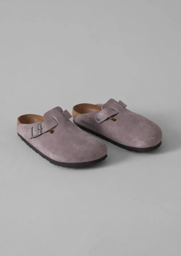 Shoes | Slippers-TOAST Birkenstock Boston Suede Clogs FadedPurple