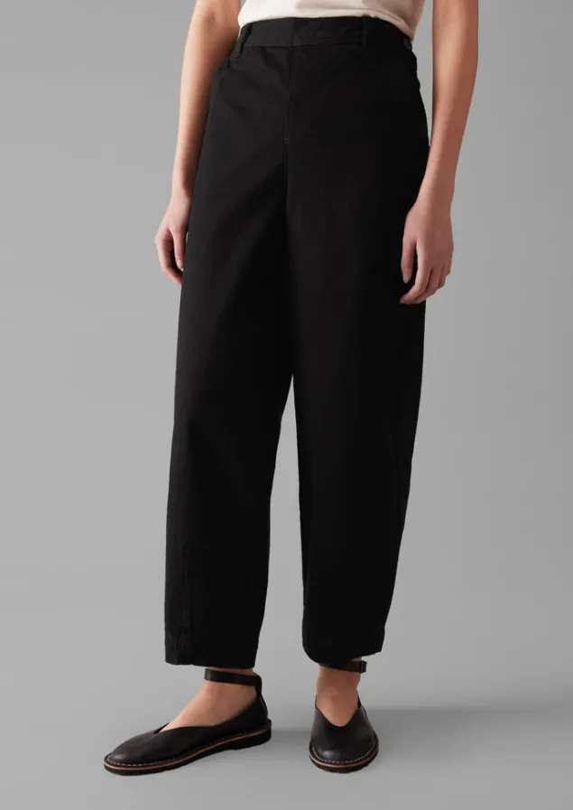 Denim | Jeans-TOAST Denim Side Button Trousers Black