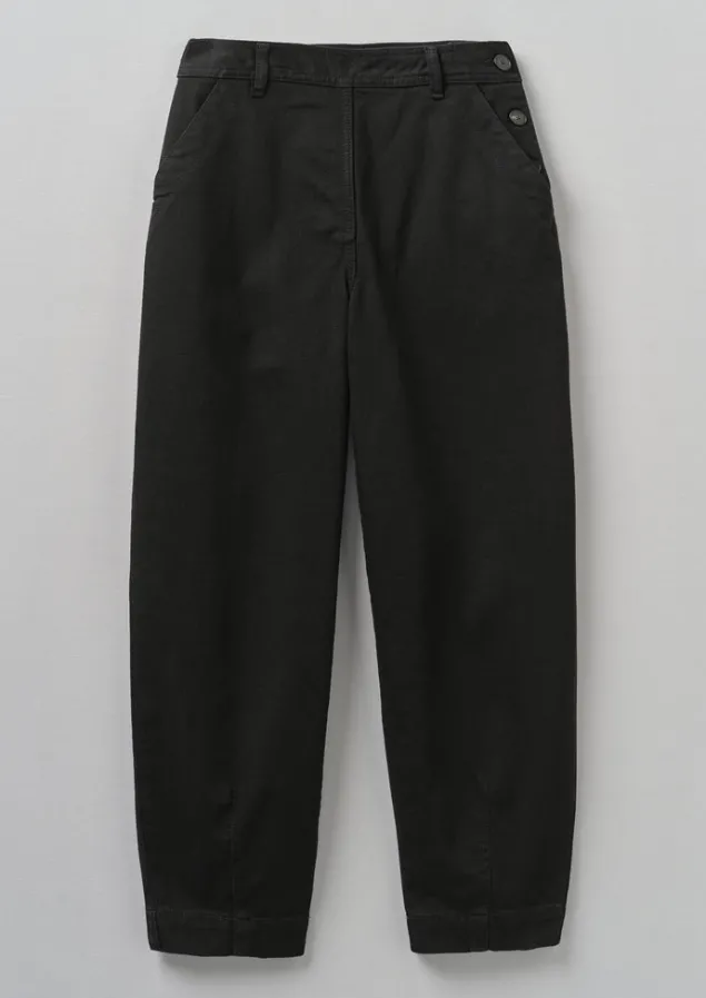 black_denim_side_button_trousers_5.webp Denim | Jeans-TOAST Denim Side Button Trousers Black