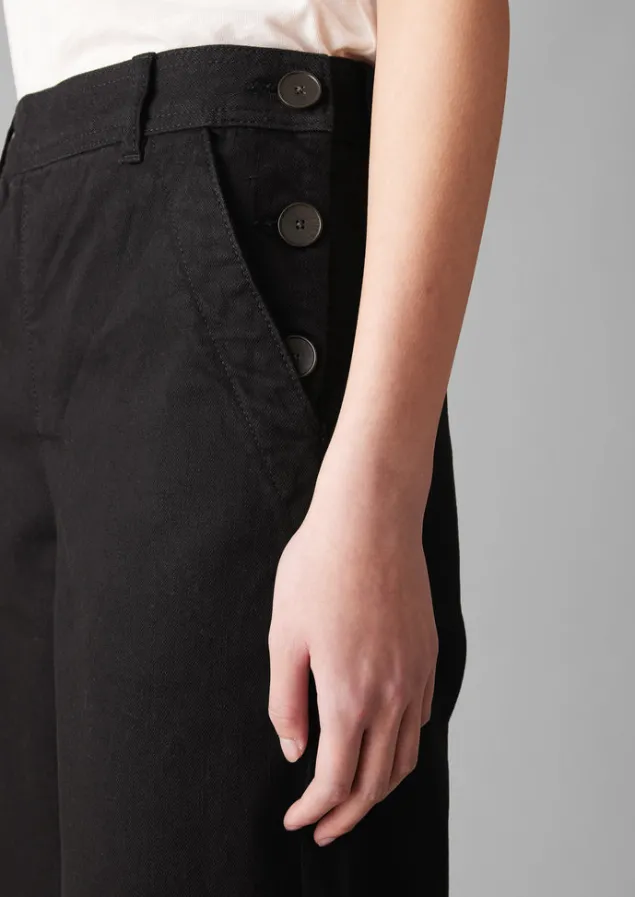 black_denim_side_button_trousers_7.webp Denim | Jeans-TOAST Denim Side Button Trousers Black
