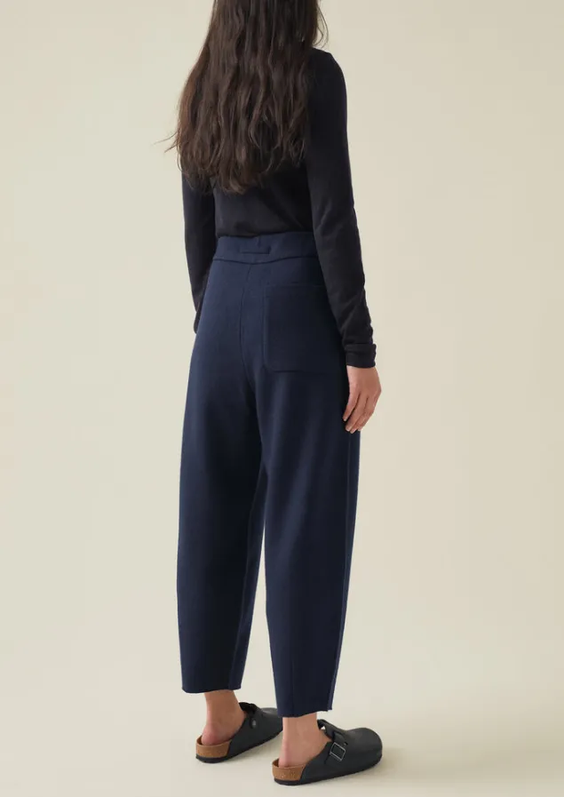 boiled_wool_pull_on_trousers_8.webp Loungewear | Trousers-TOAST Boiled Wool Pull On Trousers Navy