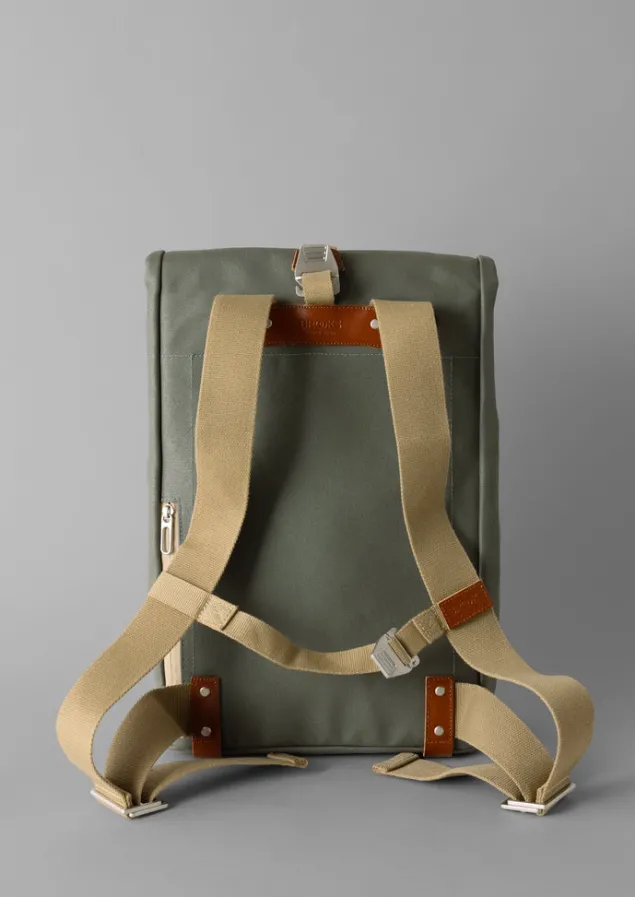 brooks_england_pickwick_canvas_backpack_5.webp Bags & Belts | Bags & Belts-TOAST Brooks England Pickwick Canvas Backpack Sage