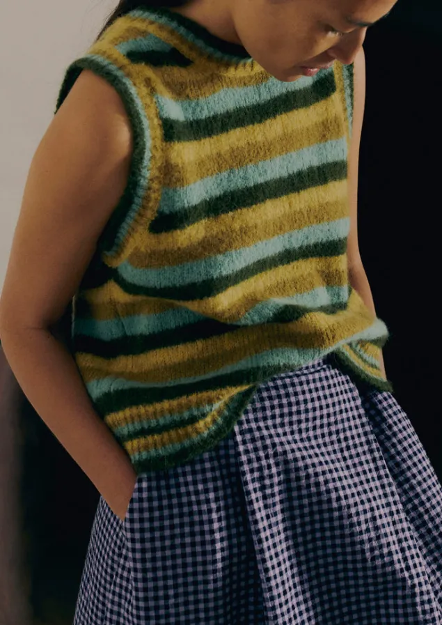 brushed_alpaca_blend_stripe_tank_1.webp Knitwear-TOAST Brushed Alpaca Blend Stripe Tank OliveMulti