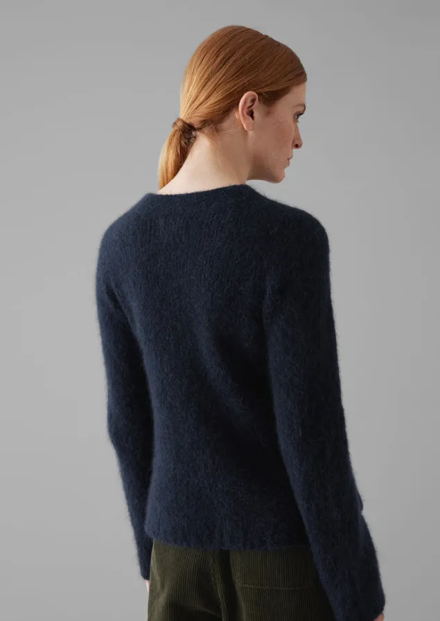 brushed_alpaca_high_neck_sweater_3.webp Knitwear-TOAST Brushed Alpaca High Neck Sweater Navy