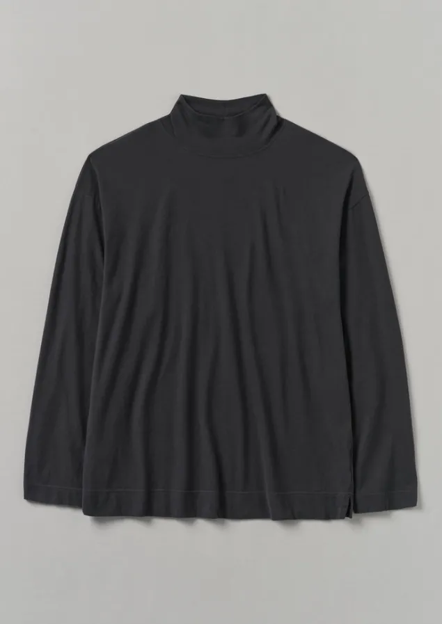 brushed_cotton_high_neck_lounge_top_4-1.webp Loungewear | Tops & Tees-TOAST Brushed Cotton High Neck Lounge Top SoftCharcoal
