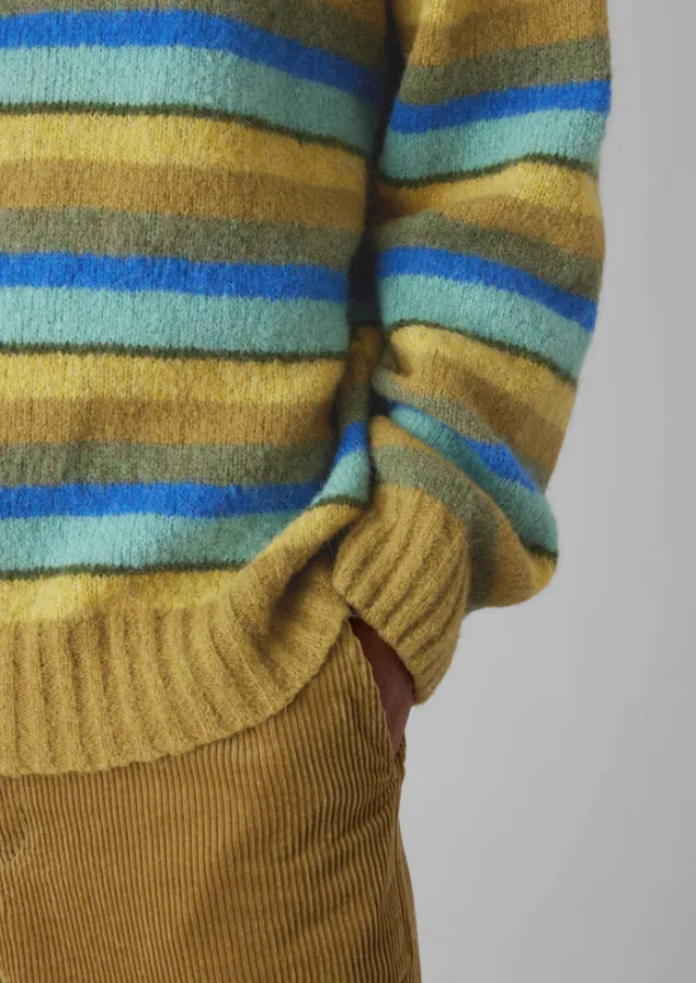 brushed_stripe_sweater_6.webp Knitwear-TOAST Brushed Stripe Sweater MustardMulti