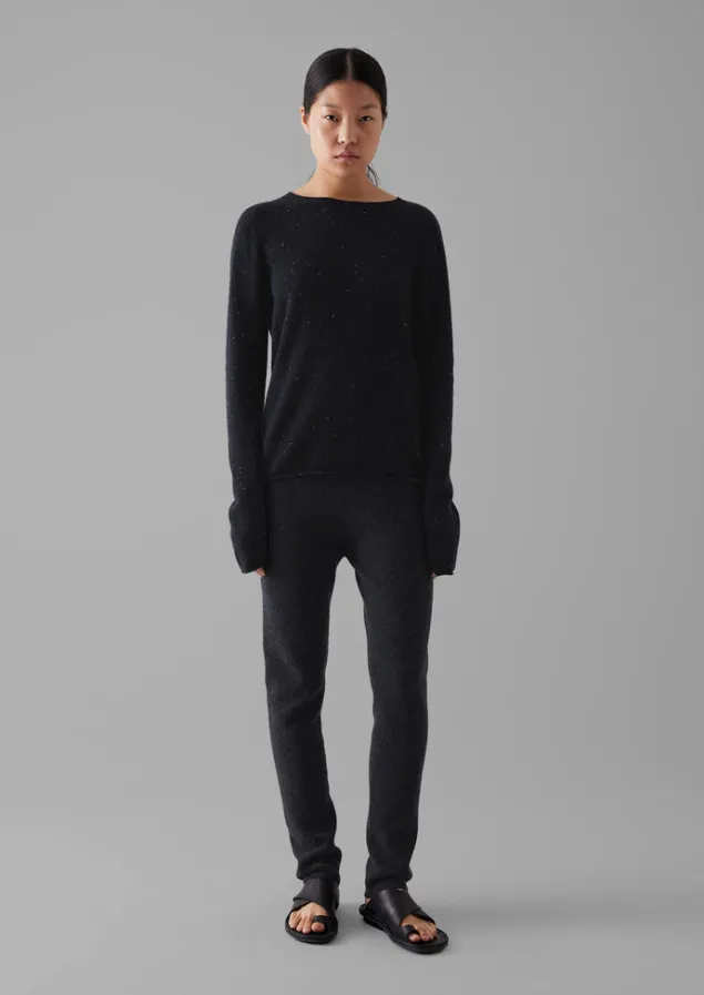 Cashmere | Loungewear-TOAST Cashmere Slim Leg Trousers Charcoal