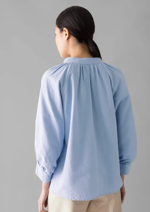 catrin_cotton_oxford_easy_shirt_9.webp Shirts | Tops & Tees-TOAST Catrin Cotton Oxford Easy Shirt Chambray