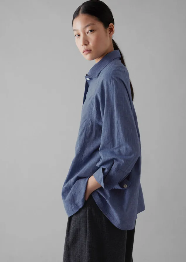 chambray_cotton_shirt_11.webp Workwear | Shirts-TOAST Cotton Shirt Chambray