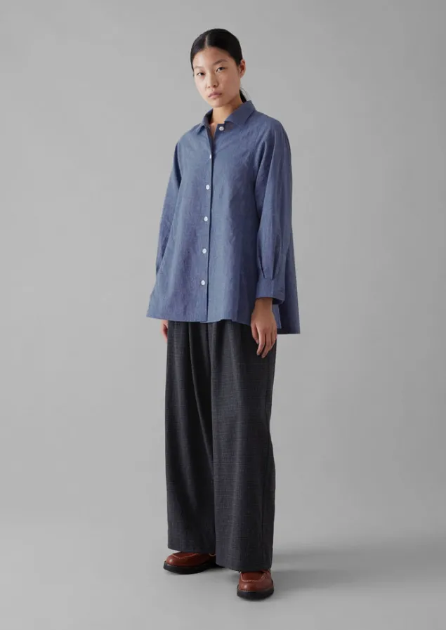 chambray_cotton_shirt_2.webp Workwear | Shirts-TOAST Cotton Shirt Chambray