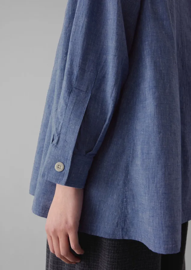 chambray_cotton_shirt_3.webp Workwear | Shirts-TOAST Cotton Shirt Chambray