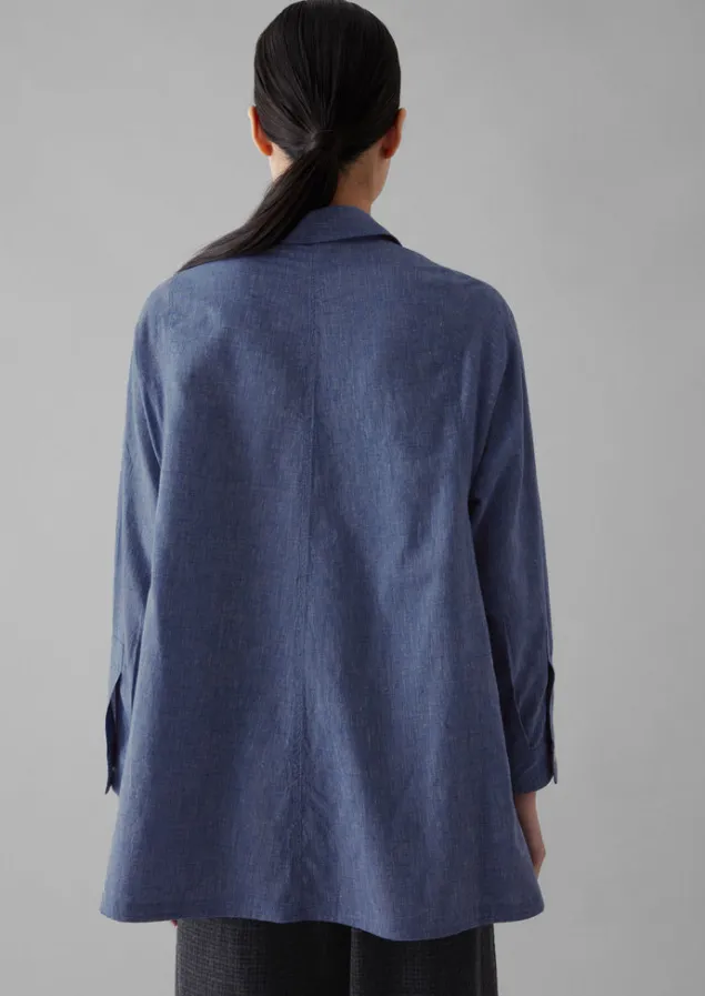 chambray_cotton_shirt_9.webp Workwear | Shirts-TOAST Cotton Shirt Chambray
