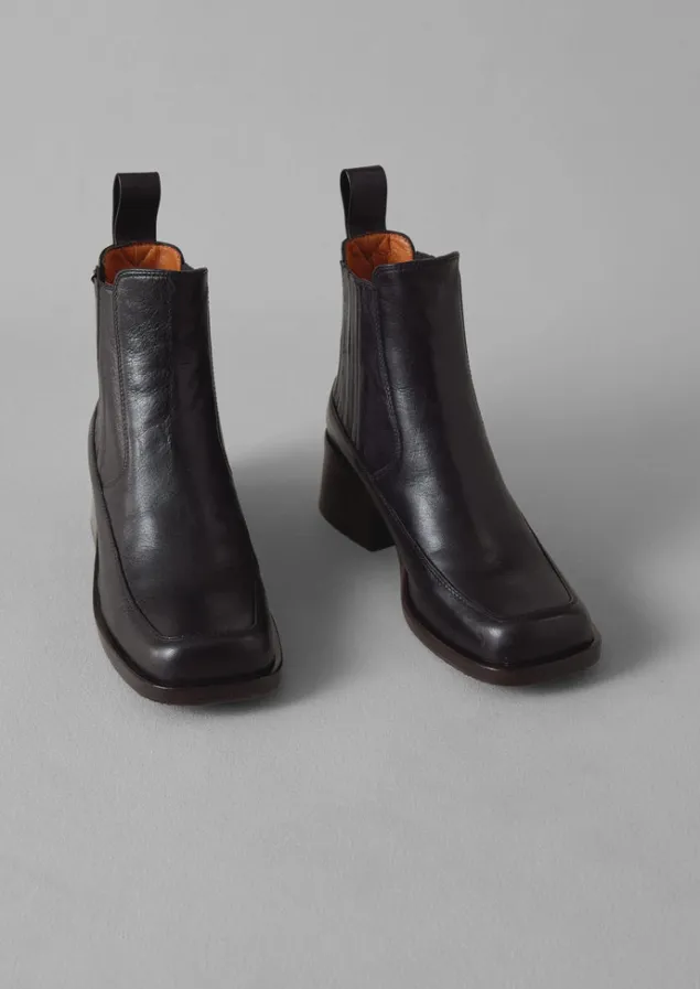 Boots-TOAST Chie Mihara Lotte Leather Boots Black