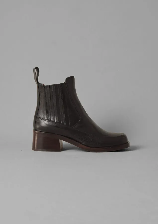 Boots-TOAST Chie Mihara Lotte Leather Boots Black