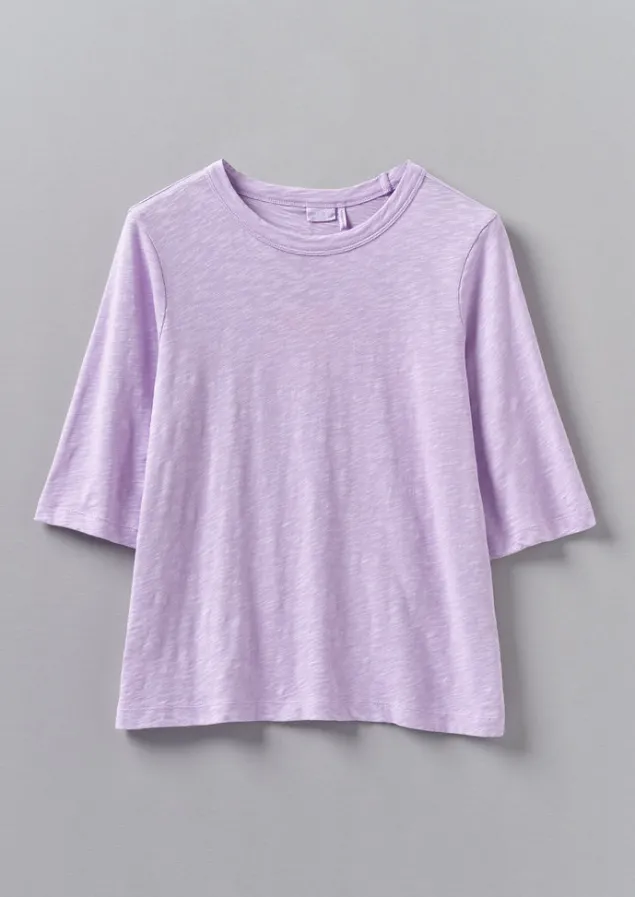 Jersey | Tops & Tees-TOAST Cleo Garment Dyed Organic Cotton Tee Lupine