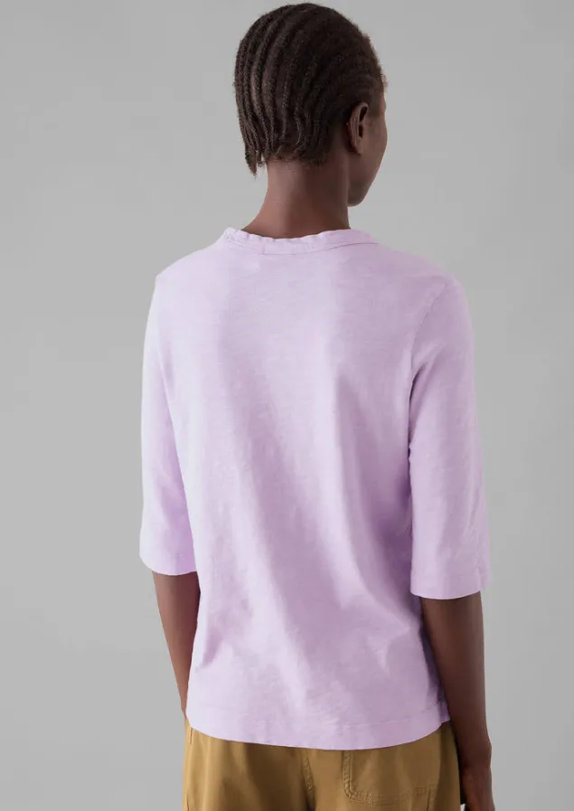 cleo_garment_dyed_organic_cotton_tee_2-2.webp Jersey | Tops & Tees-TOAST Cleo Garment Dyed Organic Cotton Tee Lupine