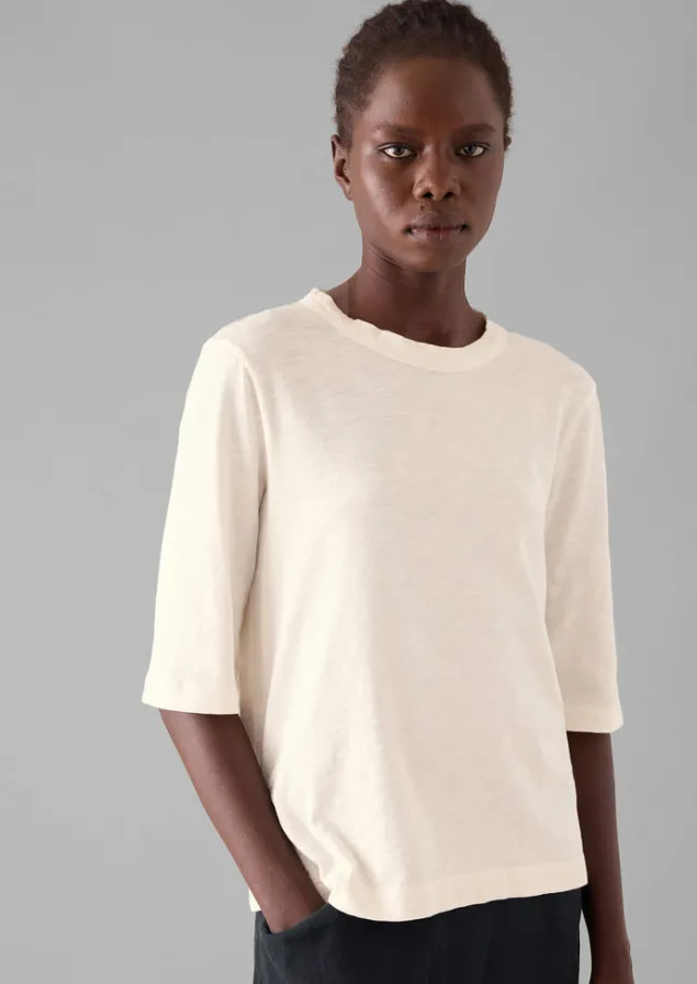 cleo_garment_dyed_organic_cotton_tee_5-3.webp Jersey | Tops & Tees-TOAST Cleo Garment Dyed Organic Cotton Tee Chalk