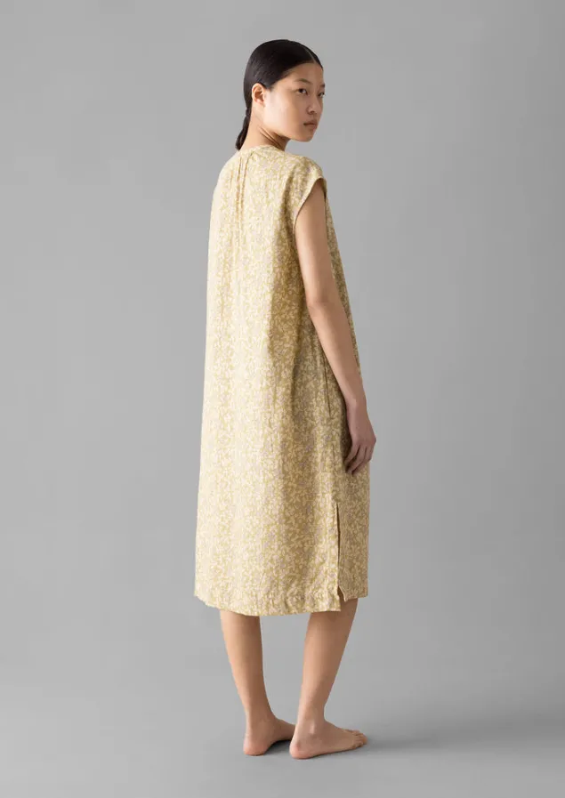 collage_floral_cotton_nightdress_6.webp Nightwear | Loungewear-TOAST Collage Floral Cotton Nightdress PaleGold