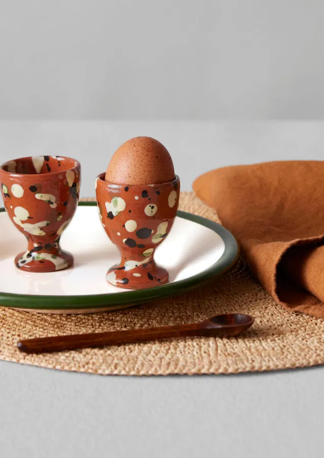 cortona_splatter_egg_cup_set_10.webp Ceramics | Kitchen-TOAST Cortona Splatter Egg Cup Set Terracotta/Multi