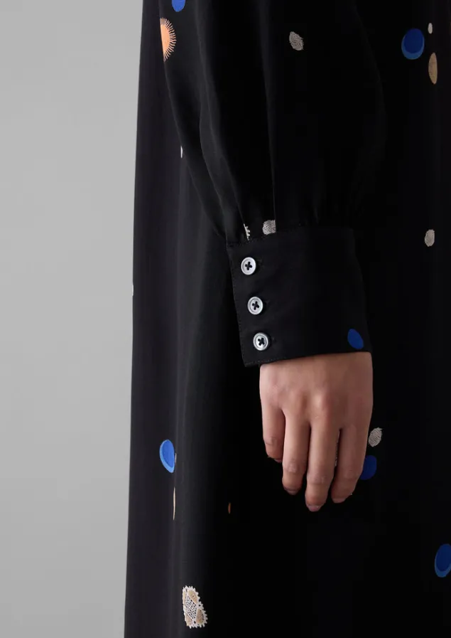 cosmic_dot_print_column_dress_5.webp Dresses-TOAST Cosmic Dot Print Column Dress Black