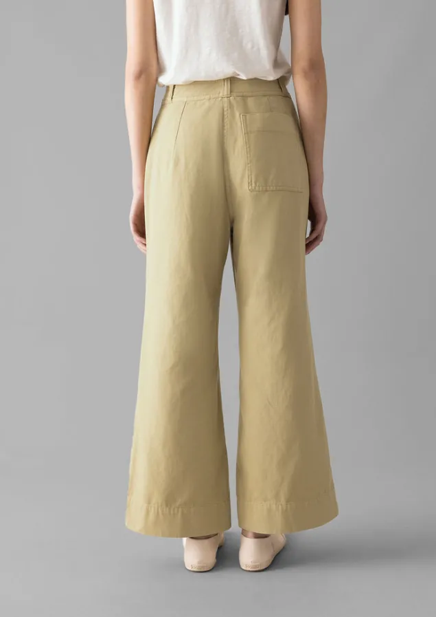 cotton_canvas_kick_flare_trousers_3-1.webp Trousers-TOAST Cotton Canvas Kick Flare Trousers ShaleStone
