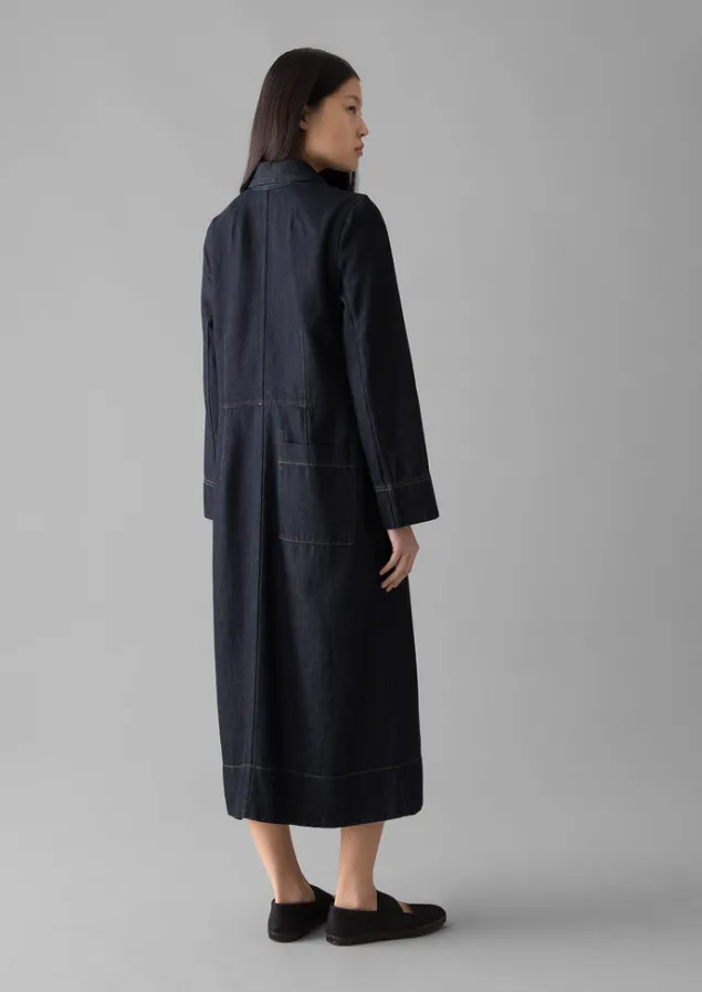 cotton_hemp_denim_dress_19.webp Denim | Workwear-TOAST Cotton Hemp Denim Dress Indigo