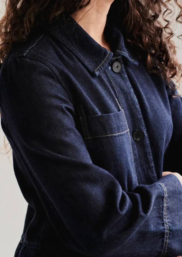 cotton_hemp_denim_dress_2.webp Denim | Workwear-TOAST Cotton Hemp Denim Dress Indigo