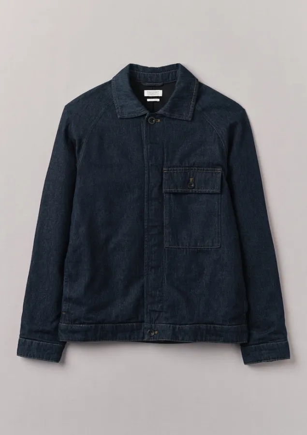Denim | Workwear-TOAST Cotton Hemp Denim Jacket Indigo
