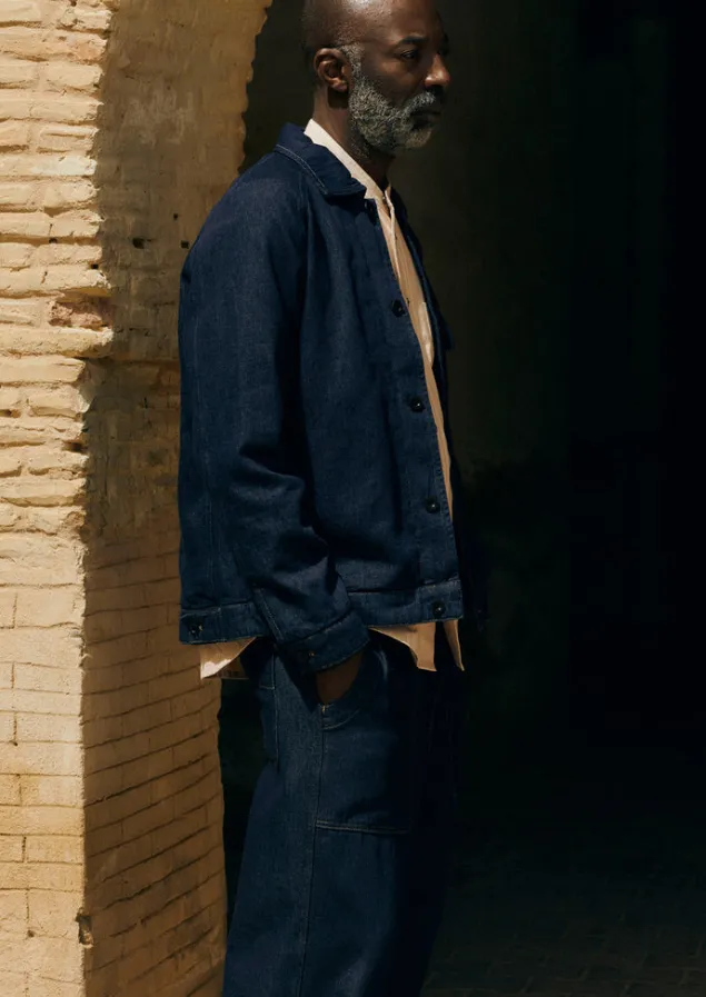 Denim | Workwear-TOAST Cotton Hemp Denim Jacket Indigo