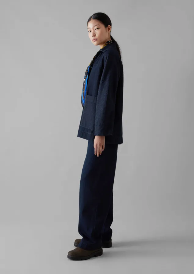 cotton_hemp_denim_smock_3.webp Denim | Tops & Tees-TOAST Cotton Hemp Denim Smock Indigo