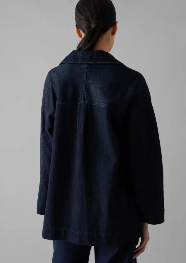 cotton_hemp_denim_smock_5.webp Denim | Tops & Tees-TOAST Cotton Hemp Denim Smock Indigo