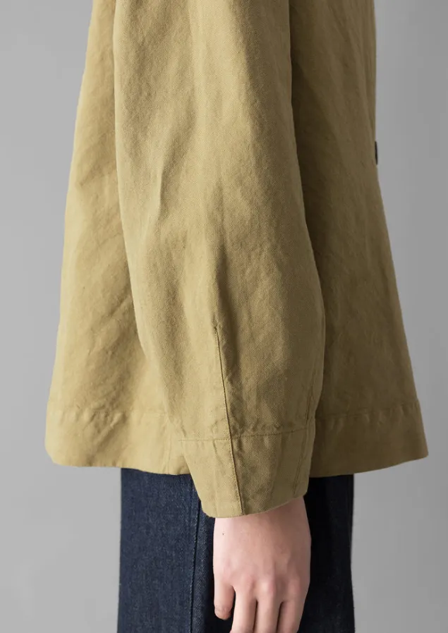 cotton_linen_wrap_jacket_8.webp Linen | Coats & Jackets-TOAST Cotton Linen Wrap Jacket GoldenSand