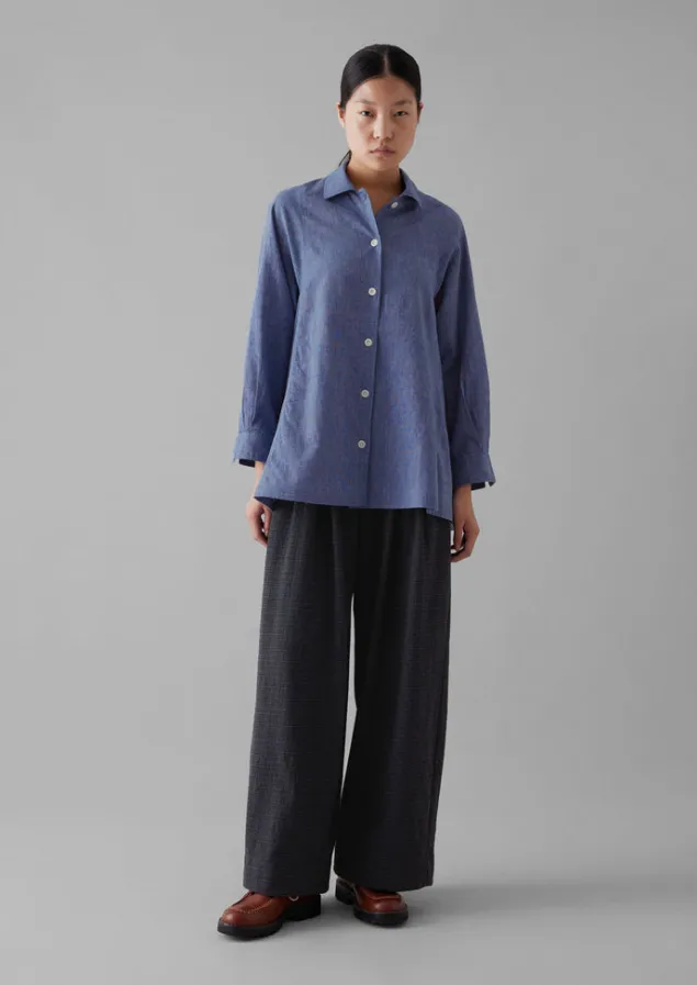 cotton_wool_pleat_front_trousers_3.webp Trousers-TOAST Cotton Wool Pleat Front Trousers Carbon