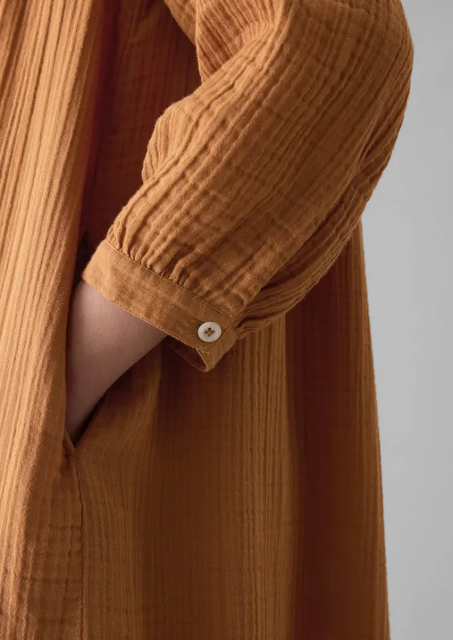 crinkle_cotton_kaftan_nightdress_2.webp Nightwear | Loungewear-TOAST Crinkle Cotton Kaftan Nightdress SoftCaramel