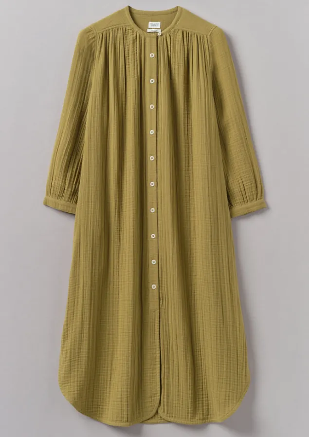 crinkle_cotton_kaftan_nightdress_6-1.webp Nightwear | Loungewear-TOAST Crinkle Cotton Kaftan Nightdress SoftOlive