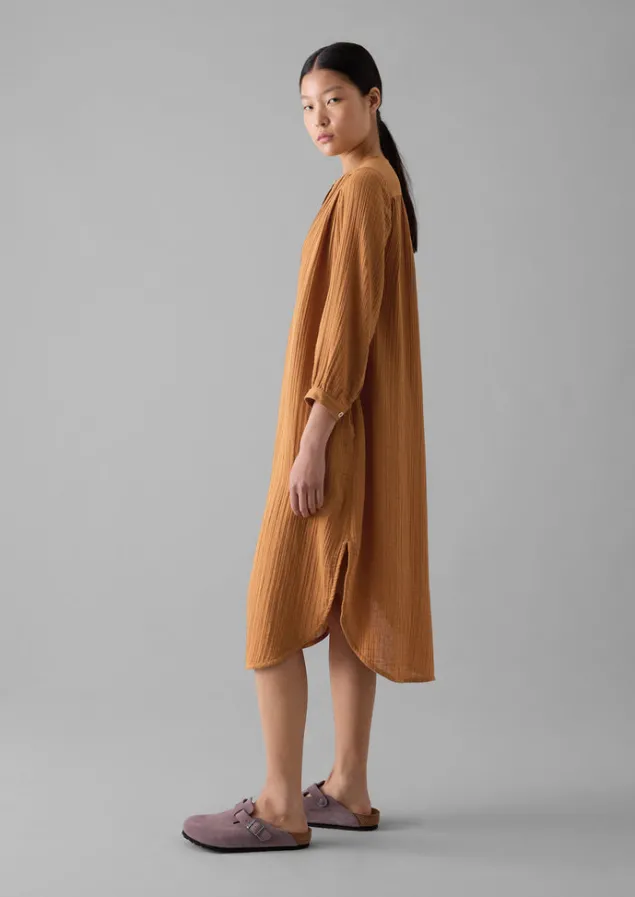 crinkle_cotton_kaftan_nightdress_8.webp Nightwear | Loungewear-TOAST Crinkle Cotton Kaftan Nightdress SoftCaramel