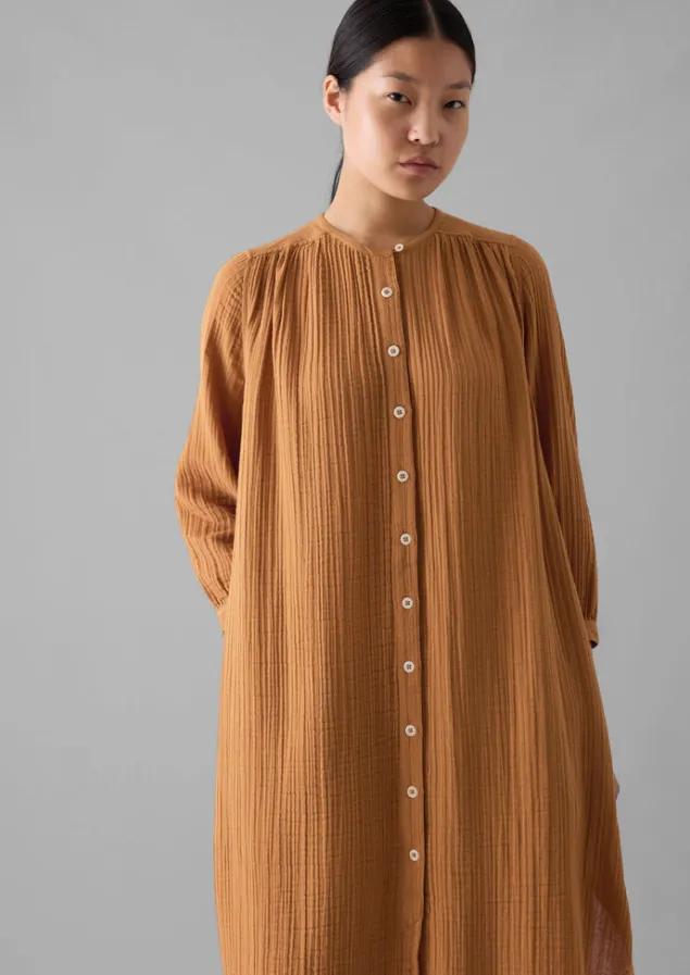 crinkle_cotton_kaftan_nightdress_9.webp Nightwear | Loungewear-TOAST Crinkle Cotton Kaftan Nightdress SoftCaramel