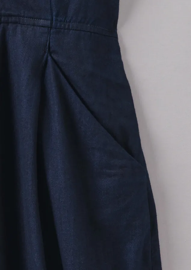 cross_front_indigo_twill_jumpsuit_9.webp Jumpsuits | Trousers-TOAST Cross Front Twill Jumpsuit Indigo